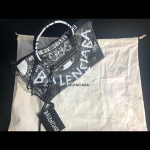 NWT Balenciaga Graffiti City Bag